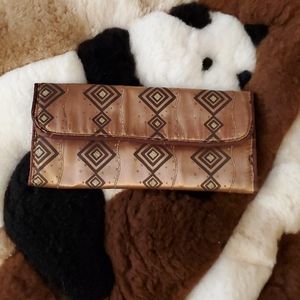 🌟 3 for $15 Deal! 🌟Brown with gold glitter wallet billfold